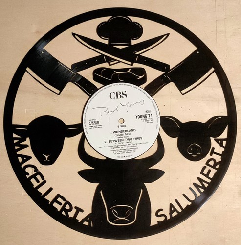 Orologio vinile macelleria - orologio, in
