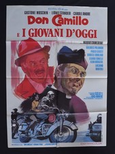 MANIFESTO 2F  DON CAMILLO E I GIOVANI D'OGGI gaston moschin lionel stander