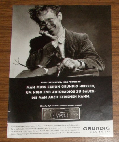 Rara pubblicità grundig high - rara,