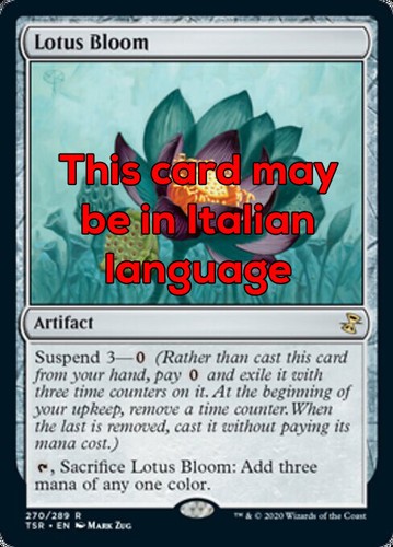 Mtg lotus bloom foil - mtg,
