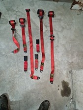 Cinture Sicurezza Fiat 500/600 Sporting Rosse