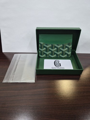 Goyard green goyardine leather - goyard,