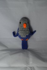 Pappagallo Gli inseparabili pupazzo amigurumi realizzato all'uncinetto. Nuovo