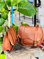 Borsa messenger in vera pelle