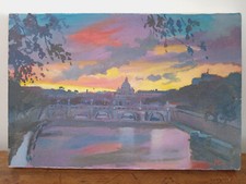 Quadretto olio su tela siglato