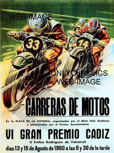 1950 spagna moto corse - spagna,