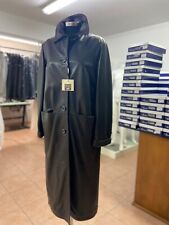 Giaccone  Donna Tranch Vera Pelle Spolverino nero