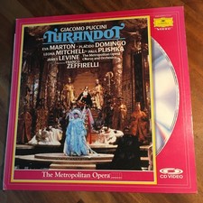 PUCCINI Turandot Zeffirelli Eva Marton Domingo James Levine Japan 2LD Laserdisc
