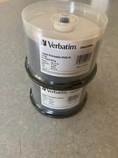 Quantità 100 dischi Verbatim 8x bianchi a getto d'inchiostro stampabili DVD-R 94971 DataLifePlus