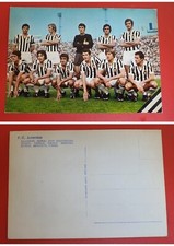 CARTOLINA calcio⚽️ JUVENTUS ⚪️⚫️squadra calciatori 73 CUCCUREDDU❗️ZOFF❗️figurina