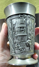 6 COPPE IN PELTRO ZINN BECKER STUTTGART AD UN PREZZO TOP guarda e leggi bene!!!