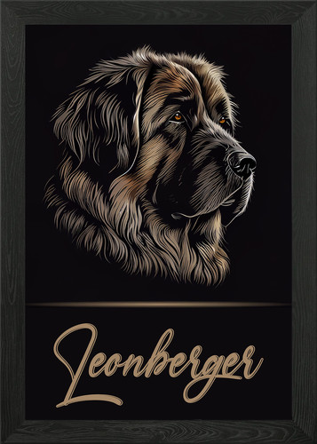 Quadro leonberger ritratto - leonberger,