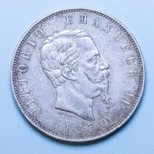 VITTORIO EMANUELE II 5 LIRE