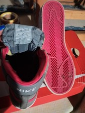 NIKE BLAZER MID SNEAKER SCAMOSCIATE TAGLIA 38 SCARPE RETRÒ GRIGIO ROSA PELLE/D53