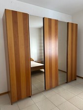 Armadio a 5 ante scorrevoli in noce tanganica da camera da letto come nuovo!