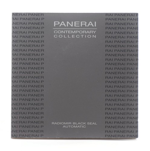 Panerai radiomir black - radiomir, seal