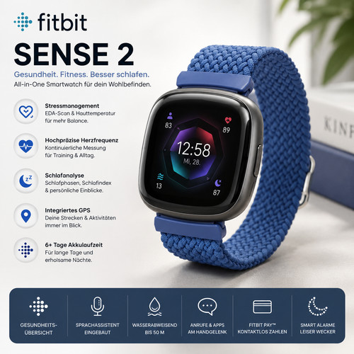 Fitbit sense 5mm - sense, 40,5mm