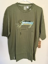 Camicia Vintage LRG Lifted Research Group Uomo 2XL Verde Hip Hop Dead Stock Nuova con etichette