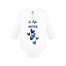 Body Tutina Neonato Baby Tifoso Inter "Cuoricini"