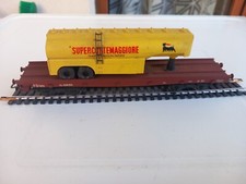 Rivarossi HO con pianale 4 assi con semirimorchio  Agip Supercortemaggiore