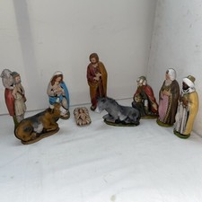 Natività Presepe in ceramica composta da 9 Pezzi
