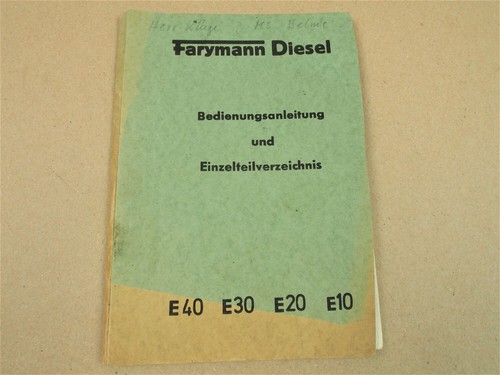Farymann e40 e30 - e20, e10