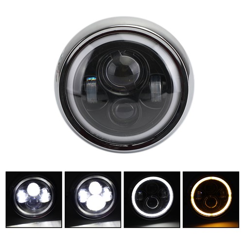 Faro moto nero con - faro,