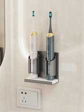 Porta Spazzolino Elettrico per Montaggio a Parete in Alluminio Spaziale per Docc