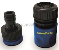 Kit 2 raccordi tubo acqua irrigazione maschio femmina 1/2" GOODYEAR gy10046