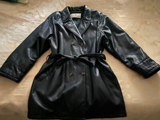 Anno Domini Giaccone Donna,taglia 48,vera pelle di vitello,colore nero