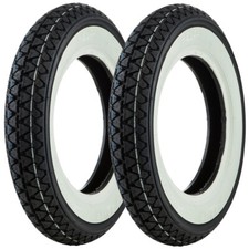 COPPIA GOMME FASCIA BIANCA