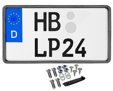 Portatarga 255 x 130 Carbonio