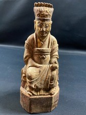 Statuetta In Legno Scolpito