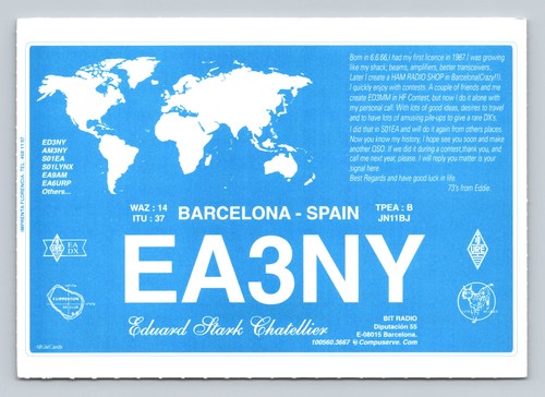 Radioamatore qsl ea3ny - radioamatore,