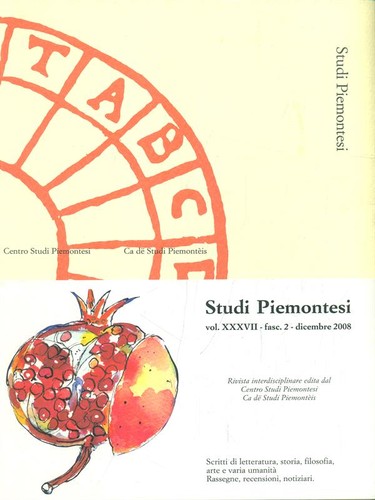 Studi piemontesi vol xxxvii - piemontesi,