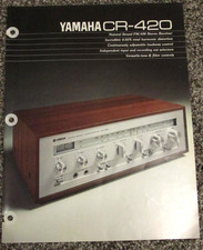 Yamaha CR-420 AM FM Ricevitore Stereo Manuale Brochure Vendita Originale