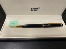 Penna Montblanc a sfera in resina nera e finiture dorate con scatola
