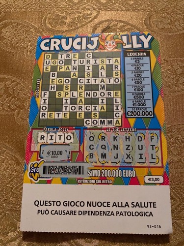 Gratta vinci usato - da,