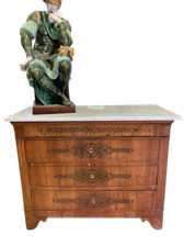 Antico cassettone Carlo X intarsiato epoca 800