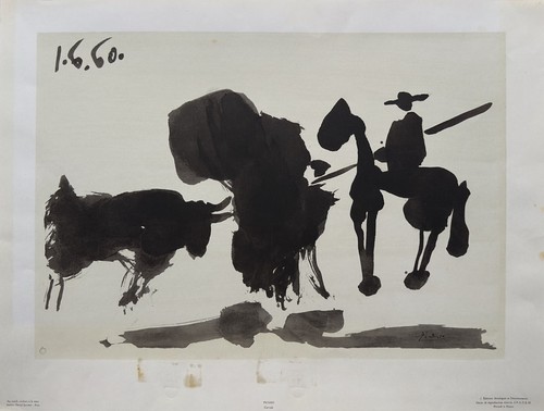 Picasso vintage poster - -,