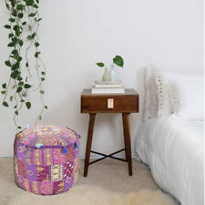 Copri pouf sgabello rotondo ottomano indiano patchwork pouf pouf copri poggiapiedi conservazione