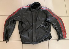 Giacca motociclista Jaguar Armour nera originale taglia 52 (XL) P2P 21" L25" zip bordo rosso