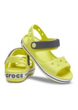 CROCS - SANDALO BIMBO - CROCBAND™ SANDAL - 12856-725 - CITRUS/GREY