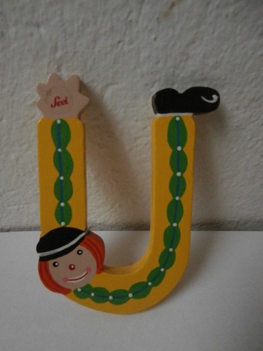 Lettera alfabeto legno sevi - *lettera, u
