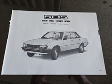 Peugeot 505 Caratteristiche Tecniche Cartaceo Vedi Foto Allegate 