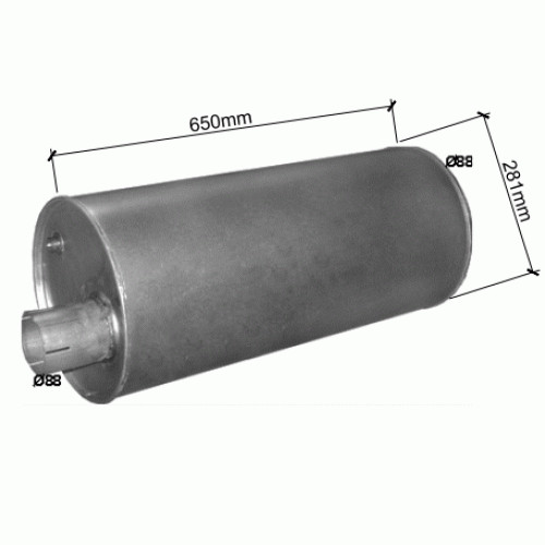 Silenziatore per iveco - silenziatore,