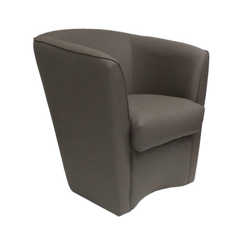 Poltrona grigio ecopelle - poltrona,