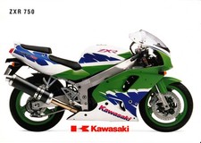 Brochure depliant Kawasaki ZXR