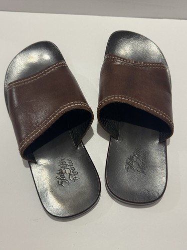 Sandali pelle marrone del - sandali,