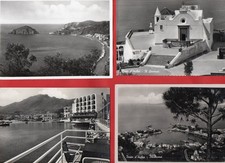 ISCHIA FORIO LACCO AMENO CASAMICCIOLA-LOTTO DI 19 CARTOLINE D'EPOCA BN-vedi foto